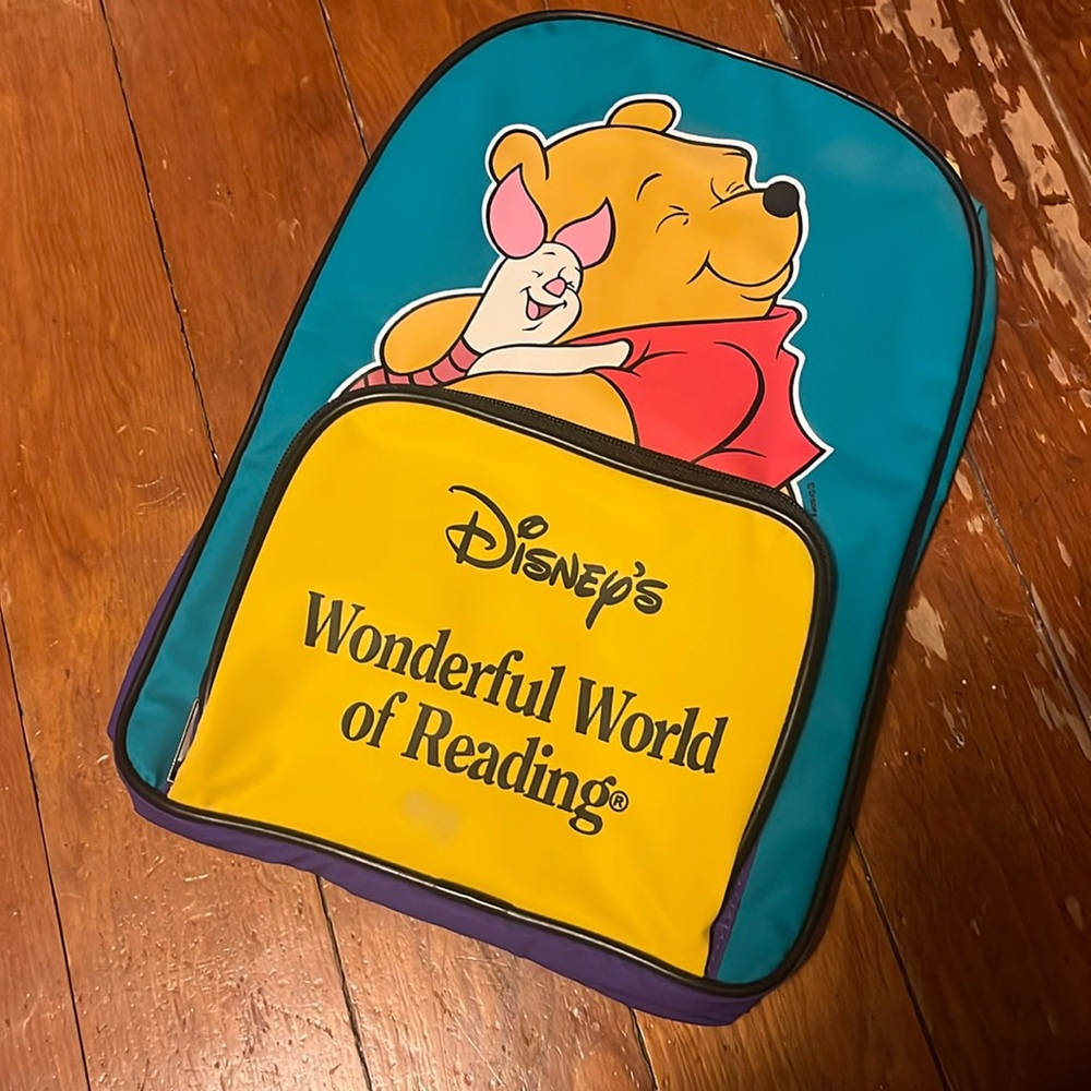 Disney | Winnie the Pooh, Vintage "Wonderful World of Reading" | Backpack